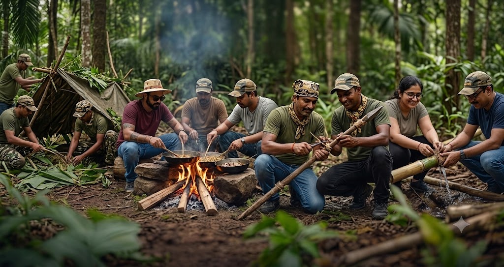 Survival Protocol problem solving team building activity